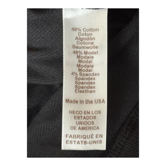 Michael Star Rae Ribbed slit skirt black size Small S - Picture 7 of 7